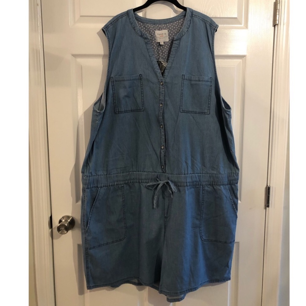 Torrid Chambray Romper